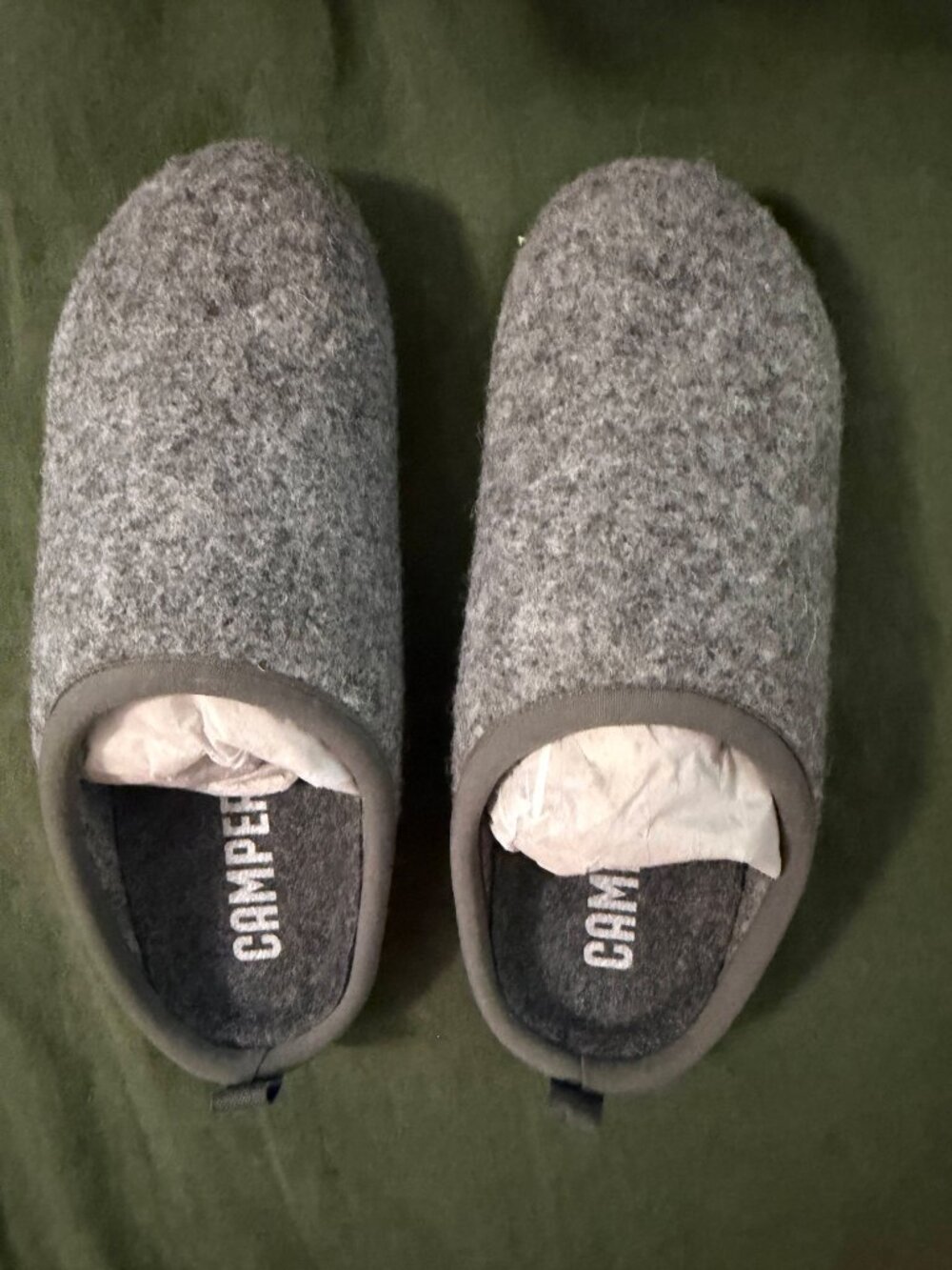 Camper Wabi Felt Grey Slipper EU 36 Women's US 6 New in Box - Picture 5 of 7
